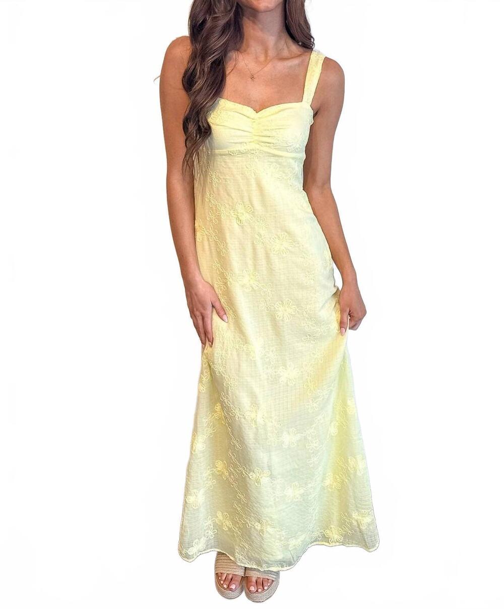 NEW SKY TO MOON serenity maxi dress in yellow